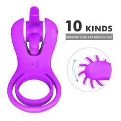 Honey Play Box Roxy - Licking Sex Toy & Vibrating Dual Penis Ring