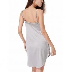 LYPS Sexy Satin Slip Nightie - Silver Sexy Lingerie