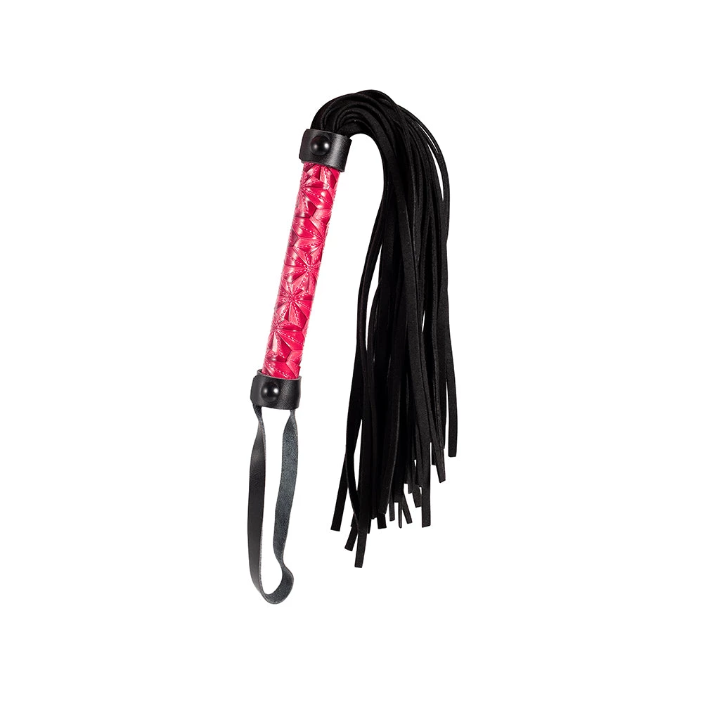 Honey Play Box Domme Leather Flogger - Pink 2 Honey Play Box Domme Leather Flogger - Pink