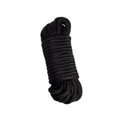 Honey Play Box Nylon Bondage Rope Tying 16 Ft - Black BDSM