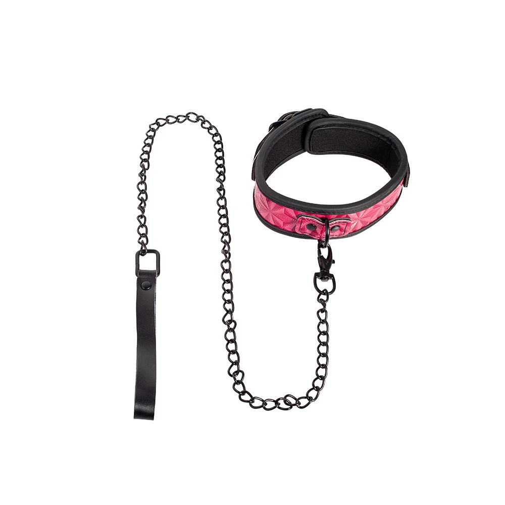 Honey Play Box Power Play Collar & Leash - Pink 2 Honey Play Box Power Play Collar & Leash - Pink