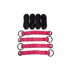 Honey Play Box Strap Me Down - Bed Restraints Kit - Pink BDSM