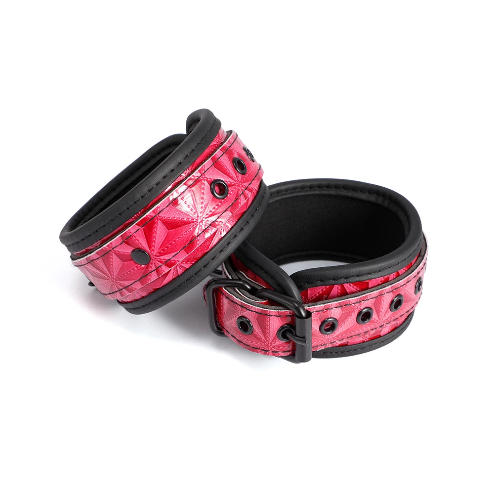 Honey Play Box Kinky Play Ankle Cuffs - Pink BDSM 1 Honey Play Box Kinky Play Ankle Cuffs - Pink BDSM