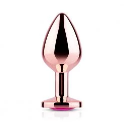 Honey Play Box Anal Toys Pink Gem Rose Gold Metal Butt Plug