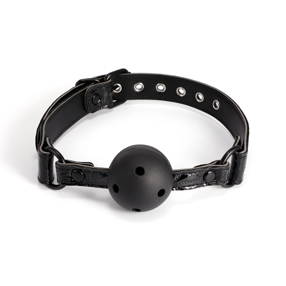 Honey Play Box BDSM Ur Mine Ball Gag - Black 1 Honey Play Box BDSM Ur Mine Ball Gag - Black