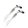 Honey Play Box Nipple Clamps Short - Silver Tassels
