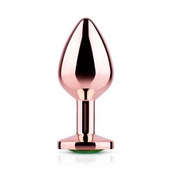 Honey Play Box Anal Toys Rainbow Gem Rose Gold Metal Butt Plug