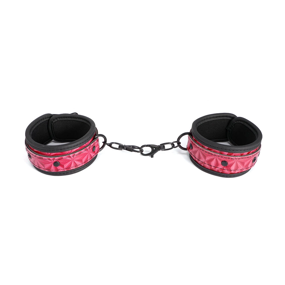 Honey Play Box Kinky Play Ankle Cuffs - Pink BDSM 2 Honey Play Box Kinky Play Ankle Cuffs - Pink BDSM
