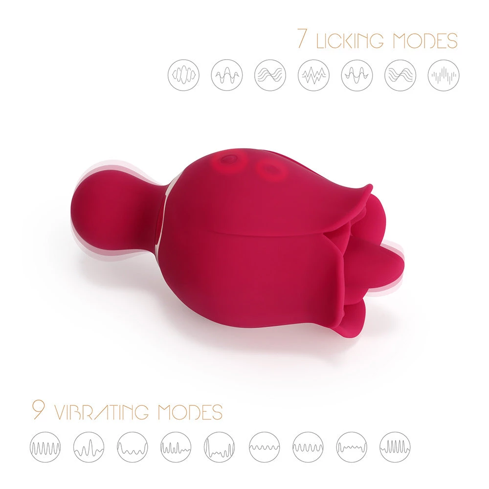 Honey Play Box Vibrators Sylvia - Tongue Licking Rose Vibrator 3 Honey Play Box Vibrators Sylvia - Tongue Licking Rose Vibrator