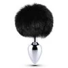 Honey Play Box Black Bunny Tail Butt Plug