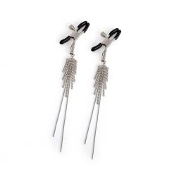 Honey Play Box Nipple Clamps Short - Silver Tassels