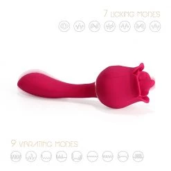 Honey Play Box Rhea - The Rose Clit Licking Tongue Vibrator & G Spot Massager