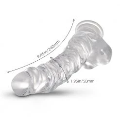 Honey Play Box Mx. Smith - Textured Jelly Suction Cup Dildo 8 Inch
