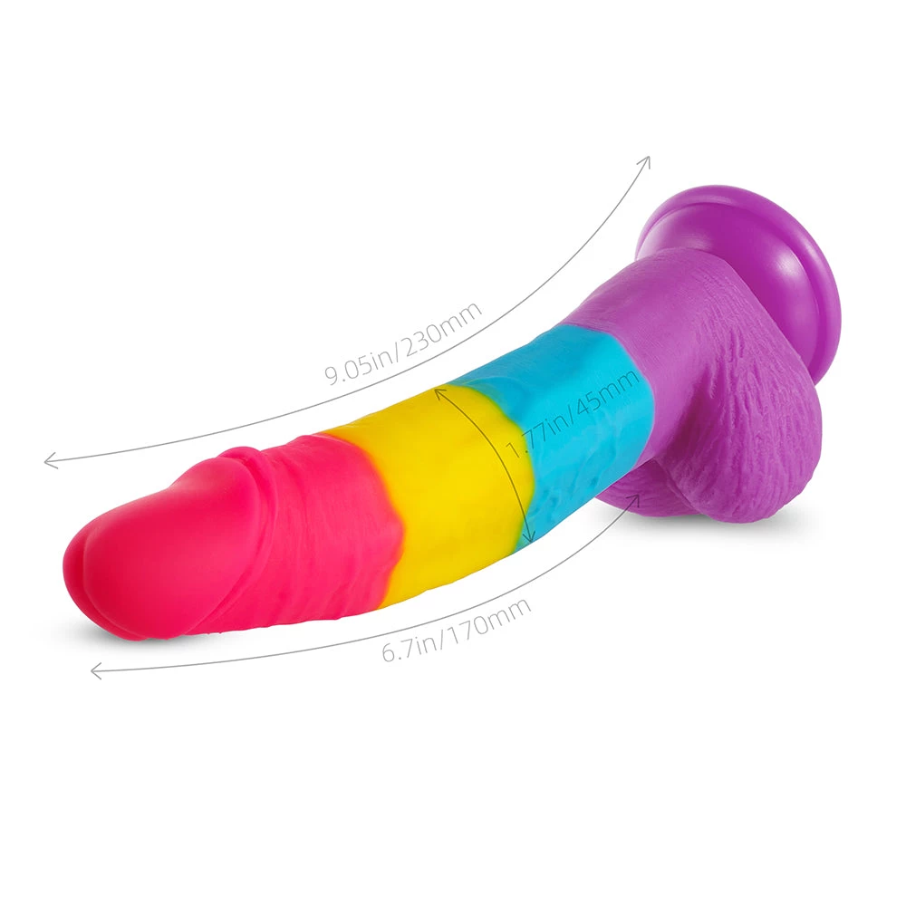 Honey Play Box Dildos Leo Avant - Suction Cup Dildo 7 Inch Rainbow Dildo 2 Honey Play Box Dildos Leo Avant - Suction Cup Dildo 7 Inch Rainbow Dildo