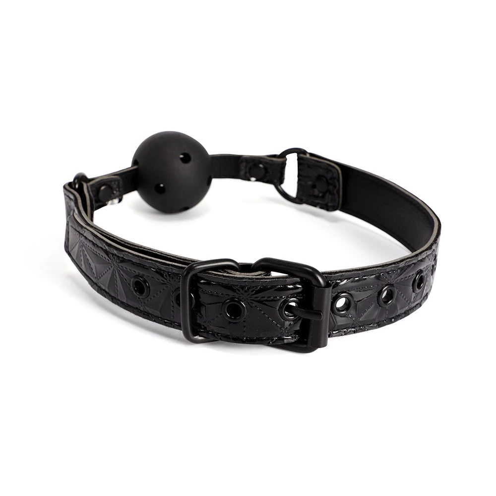 Honey Play Box BDSM Ur Mine Ball Gag - Black 2 Honey Play Box BDSM Ur Mine Ball Gag - Black