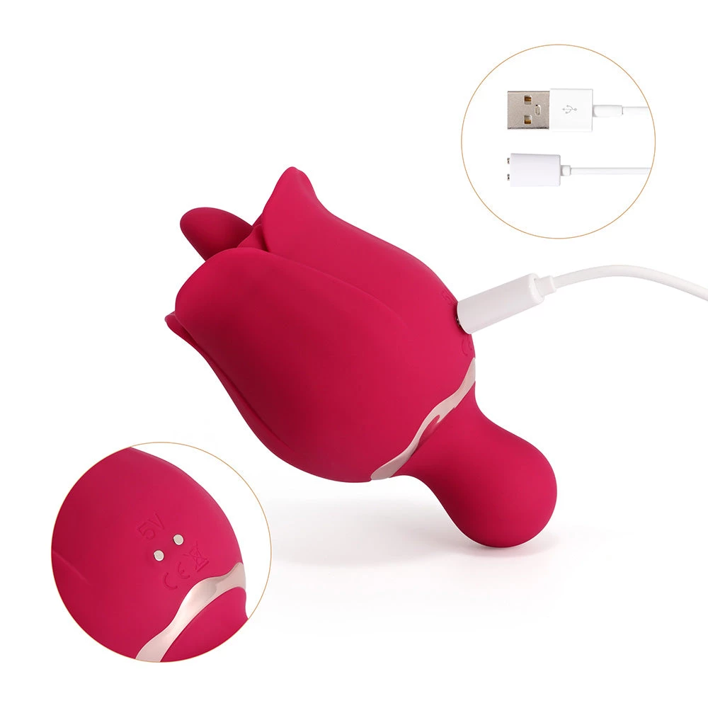 Honey Play Box Vibrators Sylvia - Tongue Licking Rose Vibrator 5 Honey Play Box Vibrators Sylvia - Tongue Licking Rose Vibrator