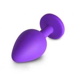 Honey Play Box Light Pink Gem Purple Silicone Butt Plug