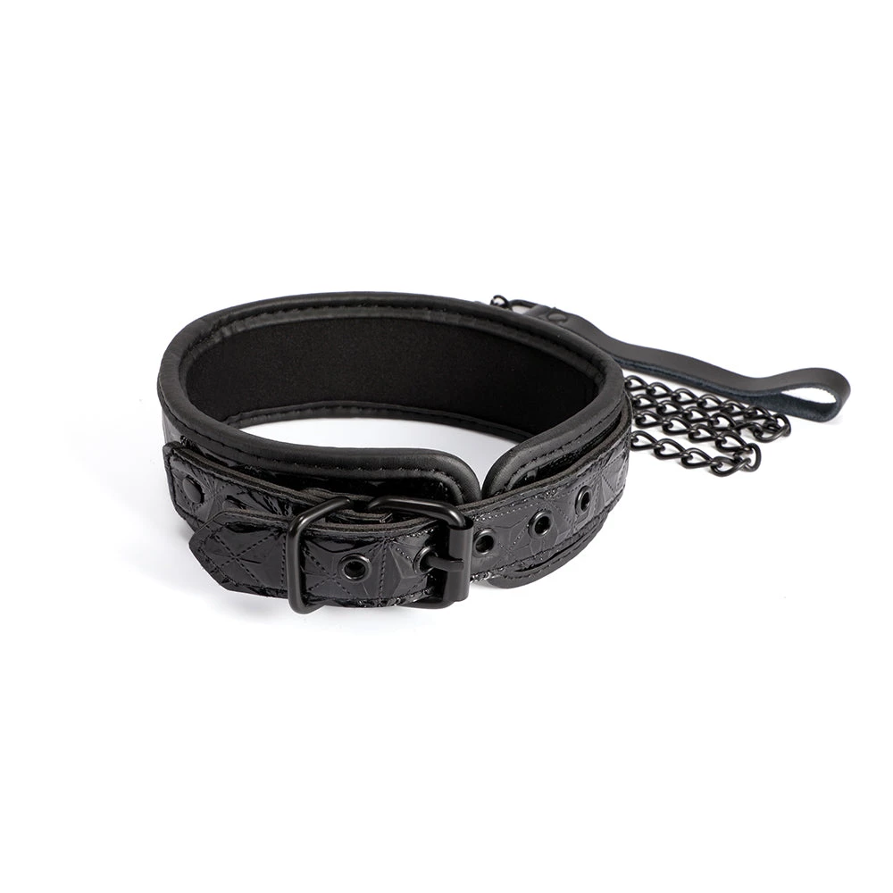 Honey Play Box Power Play Collar & Leash - Black 4 Honey Play Box Power Play Collar & Leash - Black