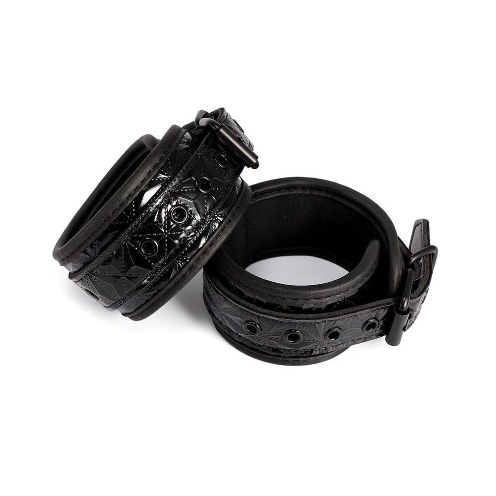 Honey Play Box Kinky Play Ankle Cuffs - Black 1 Honey Play Box Kinky Play Ankle Cuffs - Black