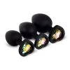 Honey Play Box Rainbow Gem Black Silicone Butt Plug Set Anal Toys