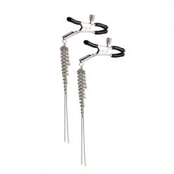 Honey Play Box Nipple Clamps Short - Silver Tassels