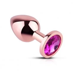 Honey Play Box Anal Toys Pink Gem Rose Gold Metal Butt Plug