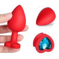 Honey Play Box Blue Gem Red Silicone Butt Plug Set Anal Toys 10 Honey Play Box Blue Gem Red Silicone Butt Plug Set Anal Toys