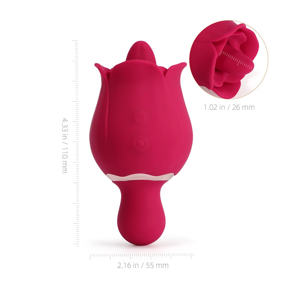 Honey Play Box Vibrators Sylvia - Tongue Licking Rose Vibrator 6 Honey Play Box Vibrators Sylvia - Tongue Licking Rose Vibrator