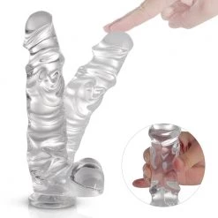 Honey Play Box Mx. Smith - Textured Jelly Suction Cup Dildo 8 Inch