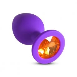 Honey Play Box Orange Gem Purple Silicone Butt Plug