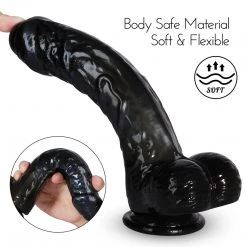 Honey Play Box Ezra - Black Dildo With Suction Cup 7 Inch Dildos