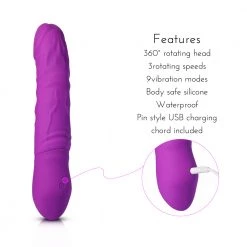 Honey Play Box Kong - Rotating 6 Inch Dildo & G Spot Vibrator Vibrators