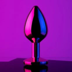 Honey Play Box Red Gem Rose Gold Metal Butt Plug