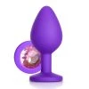 Honey Play Box Light Pink Gem Purple Silicone Butt Plug