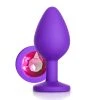 Honey Play Box Pink Gem Purple Silicone Butt Plug