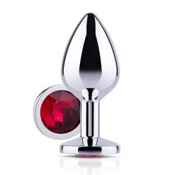 Honey Play Box Red Gem Metal Butt Plug Anal Toys