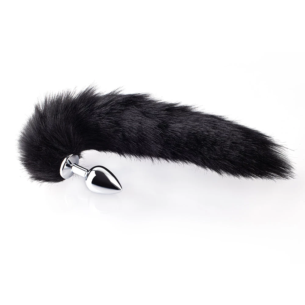 Honey Play Box Anal Toys Long Fox Tail Plug - Black Fur 2 Honey Play Box Anal Toys Long Fox Tail Plug - Black Fur