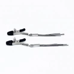 Honey Play Box BDSM Nipple Clips - Silver Tassels