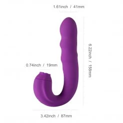 Honey Play Box New Arrivals Lilian - G Spot Vibrator With Rotating Head & Tongue Vibrator