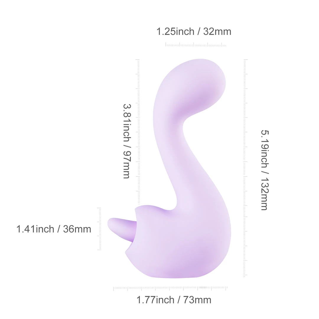 Honey Play Box New Arrivals Swan - Double-ended Licking Vibrator 5 Honey Play Box New Arrivals Swan - Double-ended Licking Vibrator