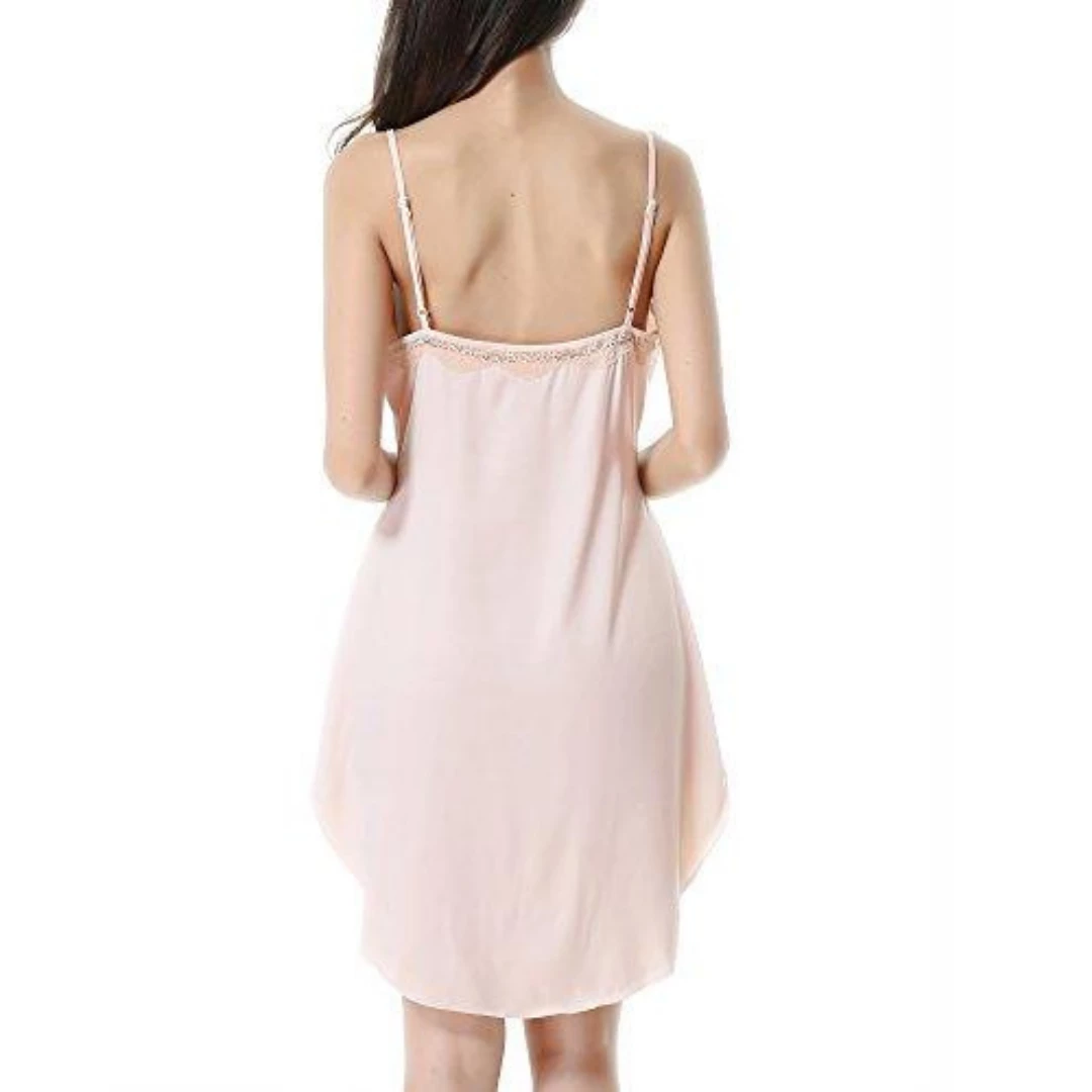 LYPS Sexy Lingerie Sexy Satin Slip Nightie - Cream 2 LYPS Sexy Lingerie Sexy Satin Slip Nightie - Cream